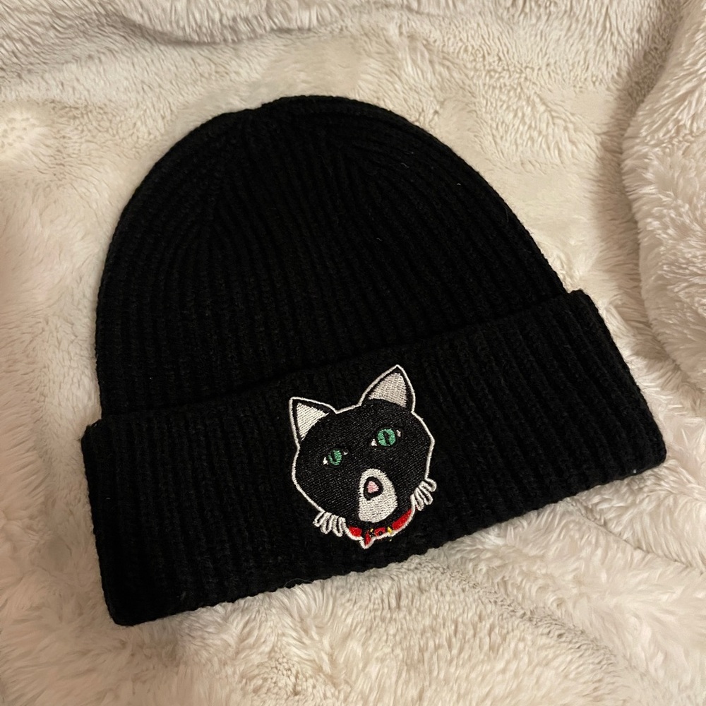 Marc Tetro Spike the Black Cat Beanie Hat